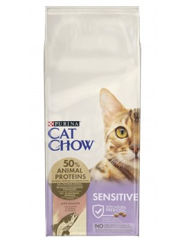 Cat Chow sensitive łosoś 15kg