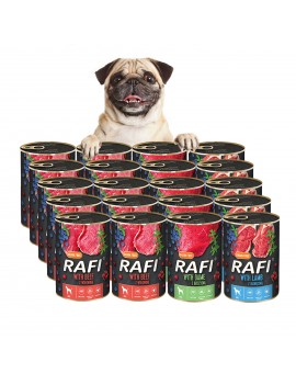 Rafi dla psa 3 smaki 20x400g