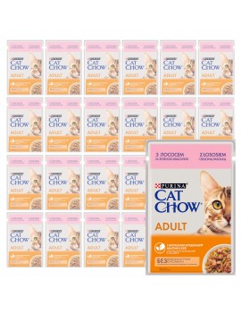 Cat Chow Adult Łosoś 26x85g