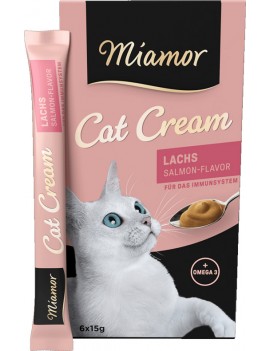 Miamor Cat Cream łosoś 6x15g