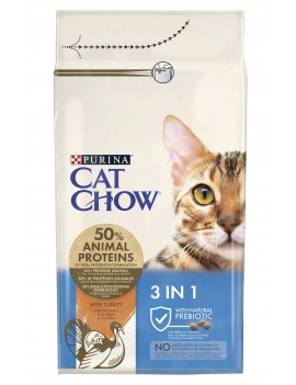 Cat Chow Feline 3w1 Indyk...